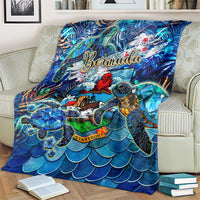 Bermuda Blanket Sea Turtle Tropical Pattern