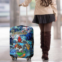 Bermuda Luggage Cover Sea Turtle Tropical Pattern - Wonder Print Shop