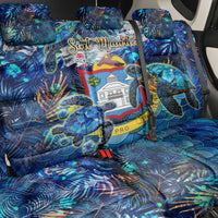 Sint Maarten Back Car Seat Cover Sea Turtle Tropical Pattern