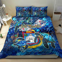 Sint Maarten Bedding Set Sea Turtle Tropical Pattern