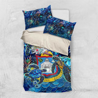 Sint Maarten Bedding Set Sea Turtle Tropical Pattern