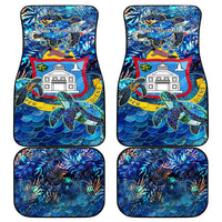Sint Maarten Car Mats Sea Turtle Tropical Pattern