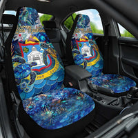 Sint Maarten Car Seat Cover Sea Turtle Tropical Pattern