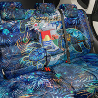 Sint Eustatius Back Car Seat Cover Sea Turtle Tropical Pattern
