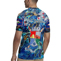 Sint Eustatius Rugby Jersey Sea Turtle Tropical Pattern - Wonder Print Shop