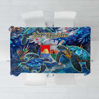Sint Eustatius Tablecloth Sea Turtle Tropical Pattern - Wonder Print Shop