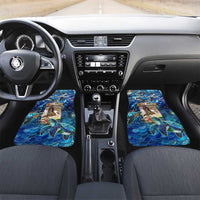 Saint Martin Car Mats Sea Turtle Tropical Pattern