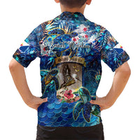 Saint Martin Hawaiian Shirt Sea Turtle Tropical Pattern - Wonder Print Shop