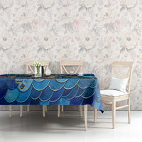 Saint Martin Tablecloth Sea Turtle Tropical Pattern - Wonder Print Shop