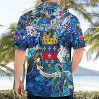 Saint Barthelemy Hawaiian Shirt Sea Turtle Tropical Pattern