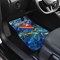 San Andres and Providencia Car Mats Sea Turtle Tropical Pattern