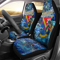 San Andres and Providencia Car Seat Cover Sea Turtle Tropical Pattern