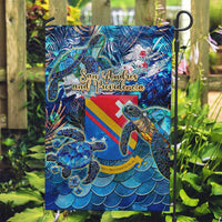 San Andres and Providencia Garden Flag Sea Turtle Tropical Pattern - Wonder Print Shop