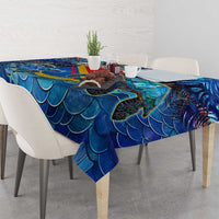 San Andres and Providencia Tablecloth Sea Turtle Tropical Pattern - Wonder Print Shop