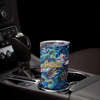 San Andres and Providencia Tumbler Cup Sea Turtle Tropical Pattern - Wonder Print Shop