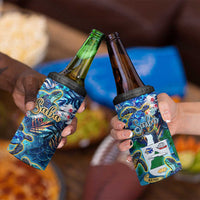 Saba 4 in 1 Can Cooler Tumbler Sea Turtle Tropical Pattern