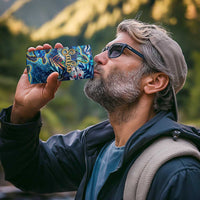 Saba 4 in 1 Can Cooler Tumbler Sea Turtle Tropical Pattern