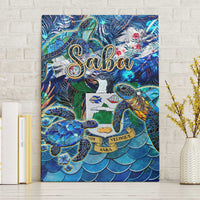 Saba Canvas Wall Art Sea Turtle Tropical Pattern