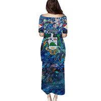 Saba Puletasi Sea Turtle Tropical Pattern - Wonder Print Shop