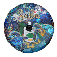 Saba Spare Tire Cover Sea Turtle Tropical Pattern - Wonder Print Shop