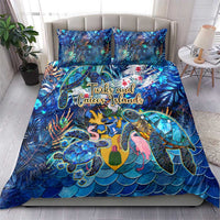 Turks and Caicos Islands Bedding Set Sea Turtle Tropical Pattern