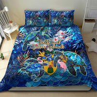 Turks and Caicos Islands Bedding Set Sea Turtle Tropical Pattern