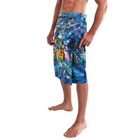 Turks and Caicos Islands Lavalava Sea Turtle Tropical Pattern - Wonder Print Shop