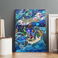 Montserrat Canvas Wall Art Sea Turtle Tropical Pattern