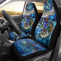 Montserrat Car Seat Cover Sea Turtle Tropical Pattern