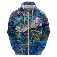 Montserrat Hoodie Sea Turtle Tropical Pattern - Wonder Print Shop