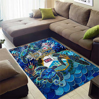 Bay Islands Department Area Rug Sea Turtle Tropical Pattern