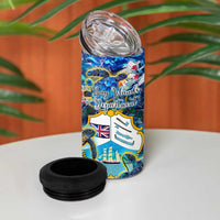 Bay Islands Department 4 in 1 Can Cooler Tumbler Sea Turtle Tropical Pattern