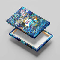 Bay Islands Department Canvas Wall Art Sea Turtle Tropical Pattern