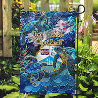 Bay Islands Department Garden Flag Sea Turtle Tropical Pattern - Wonder Print Shop