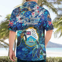 Bay Islands Department Hawaiian Shirt Sea Turtle Tropical Pattern - Wonder Print Shop