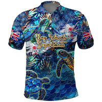 Bay Islands Department Polo Shirt Sea Turtle Tropical Pattern - Wonder Print Shop