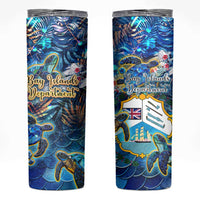 Bay Islands Department Skinny Tumbler Sea Turtle Tropical Pattern - Wonder Print Shop