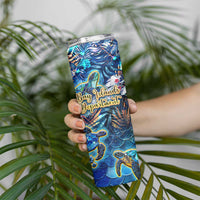 Bay Islands Department Skinny Tumbler Sea Turtle Tropical Pattern - Wonder Print Shop