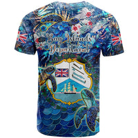 Bay Islands Department T Shirt Sea Turtle Tropical Pattern - Wonder Print Shop