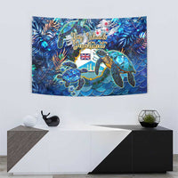 Bay Islands Department Tapestry Sea Turtle Tropical Pattern - Wonder Print Shop