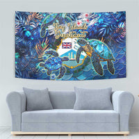 Bay Islands Department Tapestry Sea Turtle Tropical Pattern - Wonder Print Shop