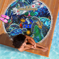 Guadeloupe Beach Blanket Sea Turtle Tropical Pattern