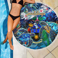 Guadeloupe Beach Blanket Sea Turtle Tropical Pattern