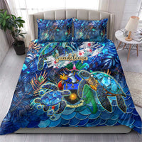 Guadeloupe Bedding Set Sea Turtle Tropical Pattern
