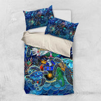 Guadeloupe Bedding Set Sea Turtle Tropical Pattern