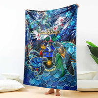 Guadeloupe Blanket Sea Turtle Tropical Pattern