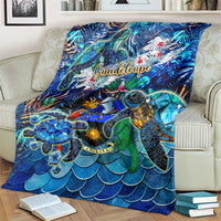 Guadeloupe Blanket Sea Turtle Tropical Pattern