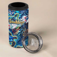 Guadeloupe 4 in 1 Can Cooler Tumbler Sea Turtle Tropical Pattern