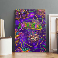 Mardi Gras Canvas Wall Art Mask Glitter Art