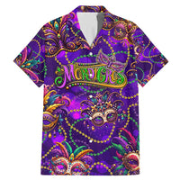 Mardi Gras Family Matching Mermaid Dress and Hawaiian Shirt Mask Glitter Art